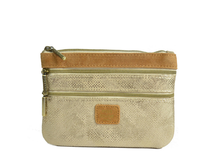 Mila Louise Pair PM PG2 Porte-monnaie Cuir Façon Lézard Camel