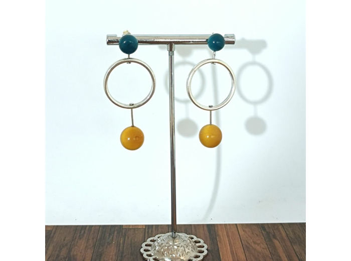 Boucles d'oreilles Juliette en ivoire végétal