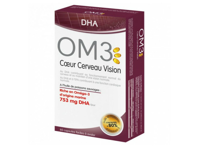 DHA COEUR CERVEAU VISION 60 capsules OM3