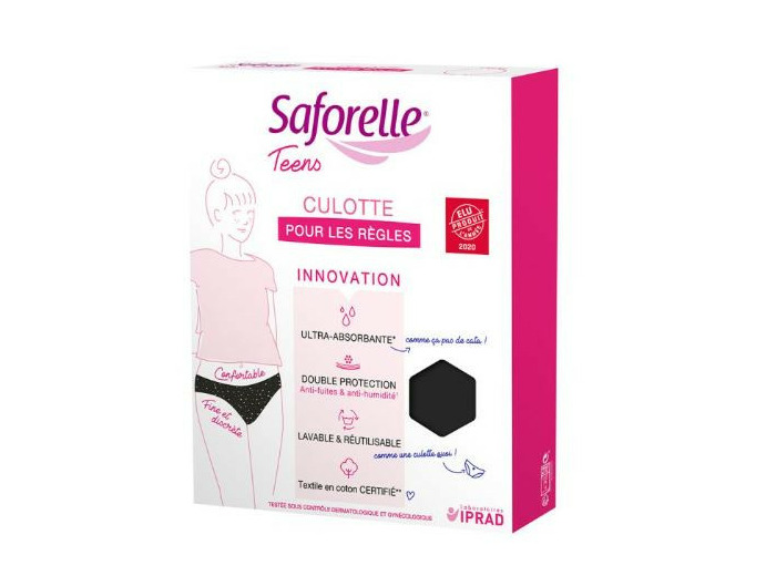 Culotte Ultra-absorbante 1ères règles 14 ans Teens Saforelle