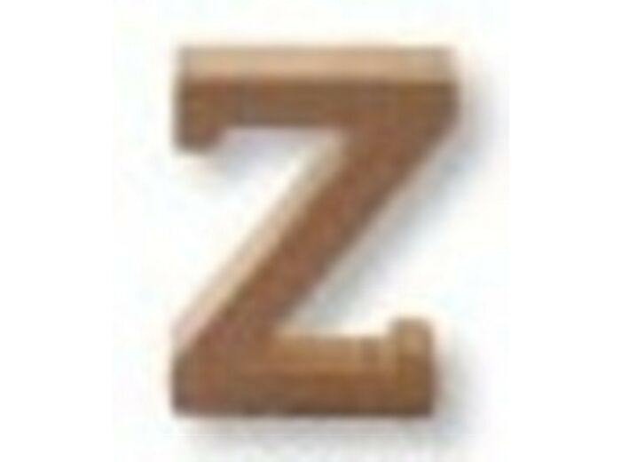 Lettre "Z" Mdf - Hauteur : 45 mm