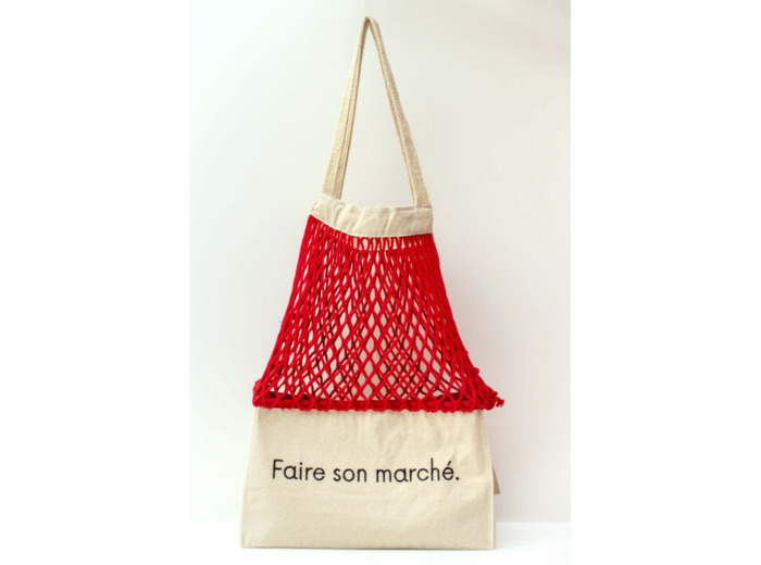 Shoppinette Filet A Provisions XL Faire Son Marché Rouge