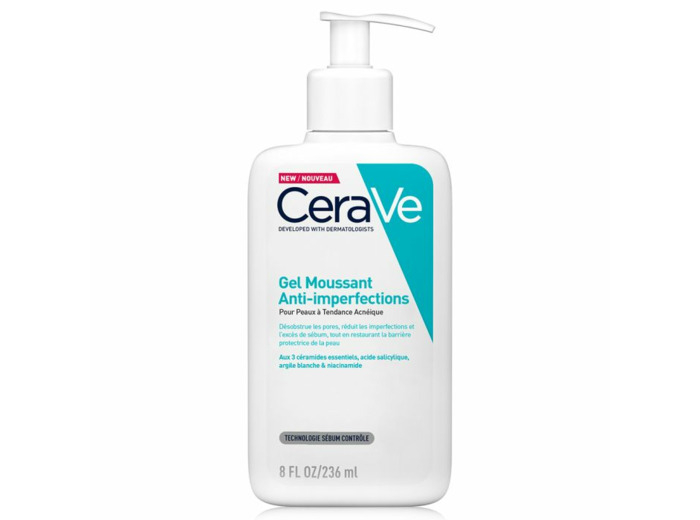 Gel Moussant Anti-imperfections 236ml Face Peaux à imperfections et à tendance acnéique Cerave
