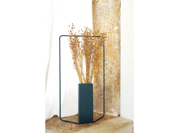 Vase ITAC rectangulaire - Bleu Acapulco
