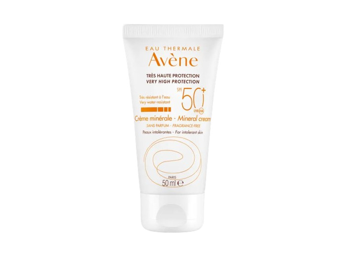 Creme Minerale Tres Haute Protection Sans Parfum Peaux Intolerantes Spf50+ 50ml Solaire Avène