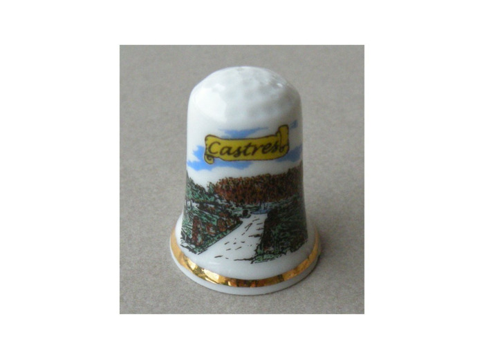 Dé à coudre de collection porcelaine Castres