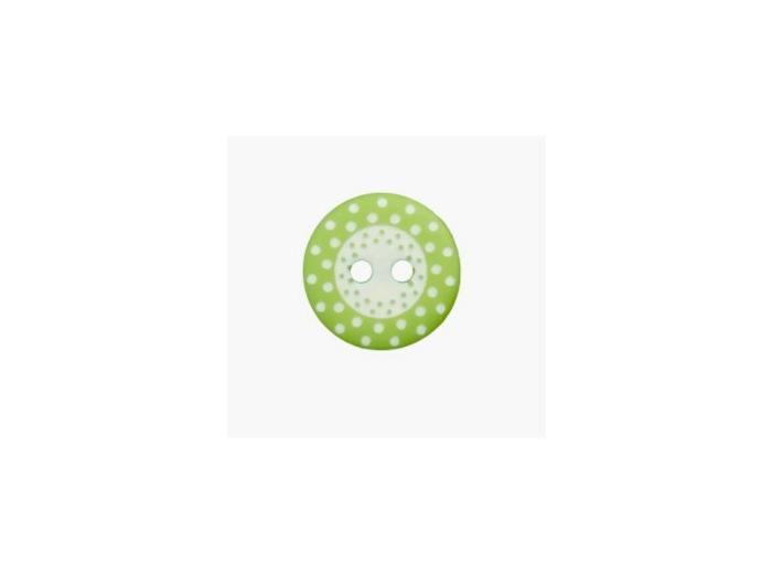 Bouton vert clair 15 mm