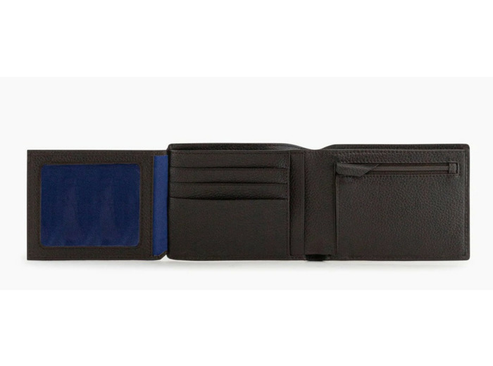 Le Tanneur Charles Portefeuille 2 Volets Cuir Grainé Café Craie