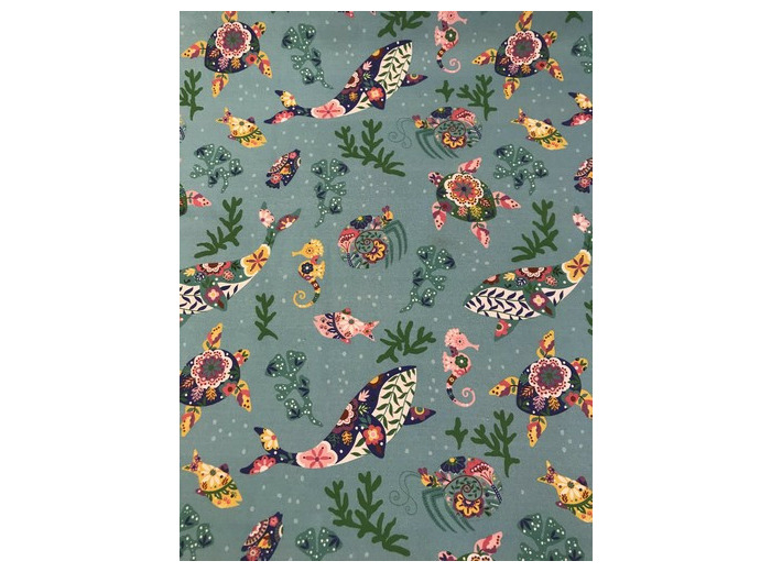 Tissu Canvas Tropical sea Katia
