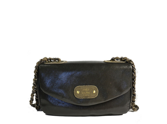 Mila Louise Malory Lx1 Sac Bandoulière Irisé Fumé Kaki