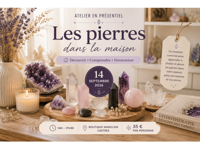 ATELIER LES PIERRES DANS LA MAISON
