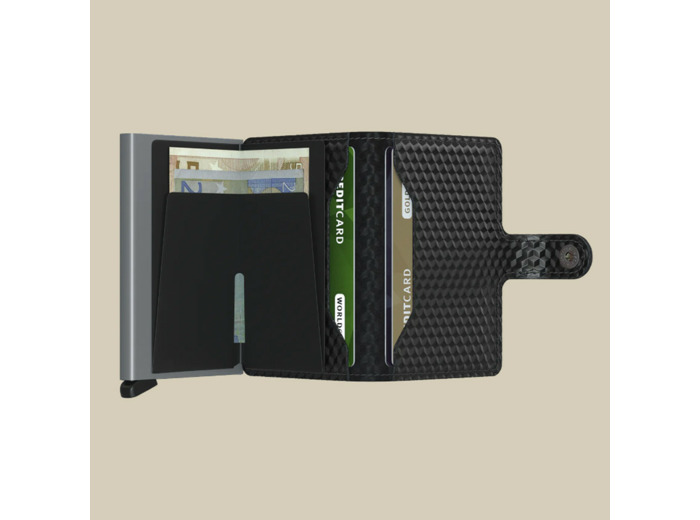 Secrid Porte-Carte Miniwallet Cubic Black Titanium