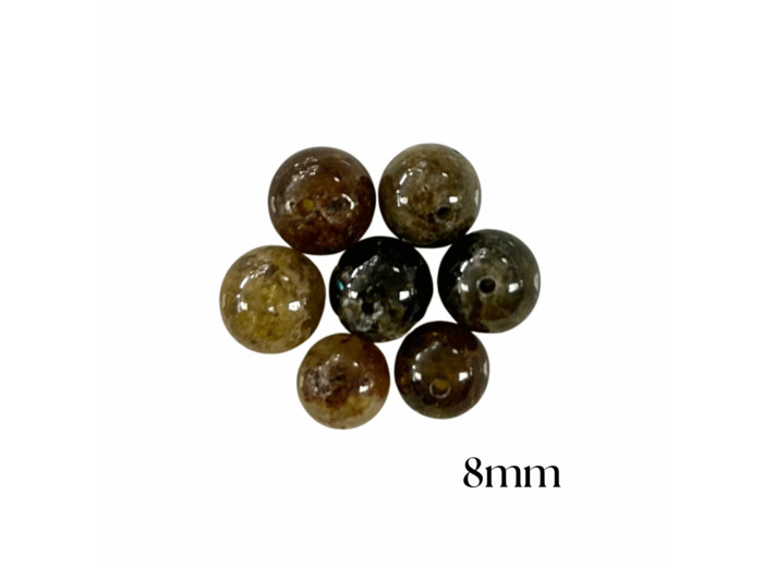PERLES GRENAT VERT