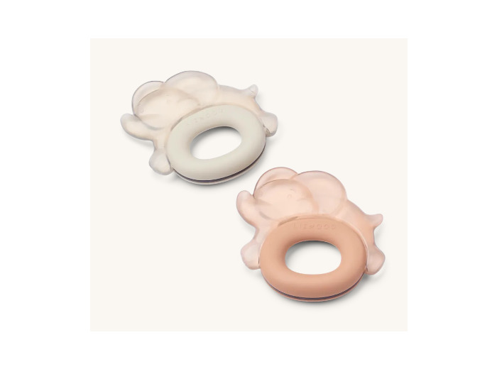 Anneau de dentition rafraîchissant Rita éléphant mix rose