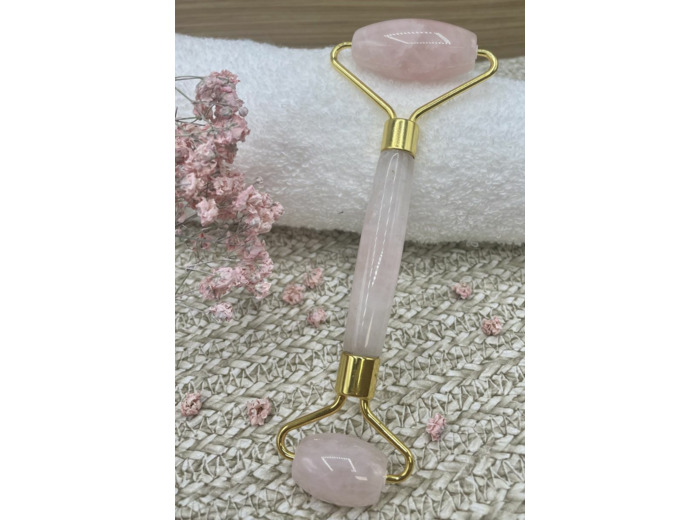 Rouleau de massage Quartz rose