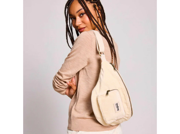 Hindbag Sofia Sac Banane XL Velours Beige