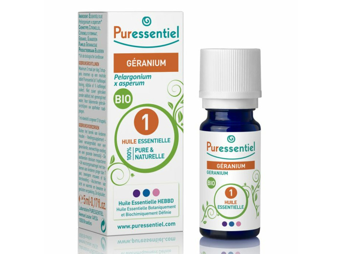Geranium Bio 5 ml Huiles Essentielles Puressentiel