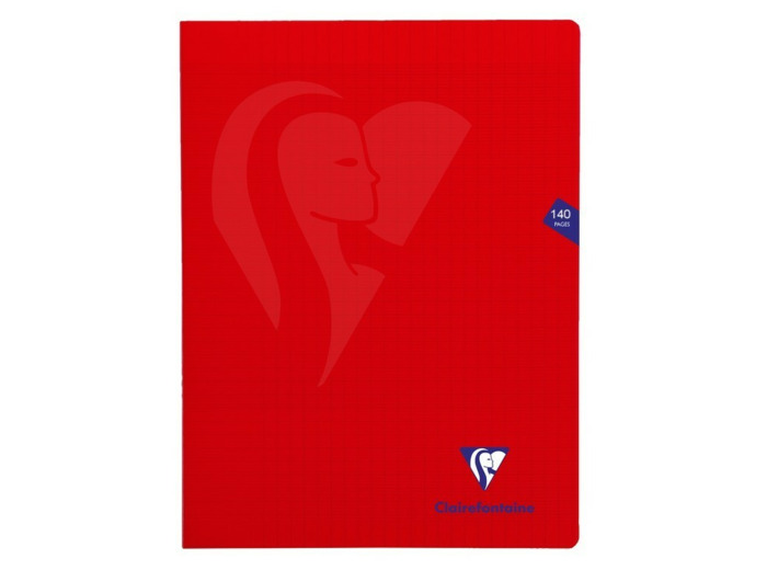 Cahier "Mimesys" - Polypro - 24x32 - 140 pages - Séyès - Rouge