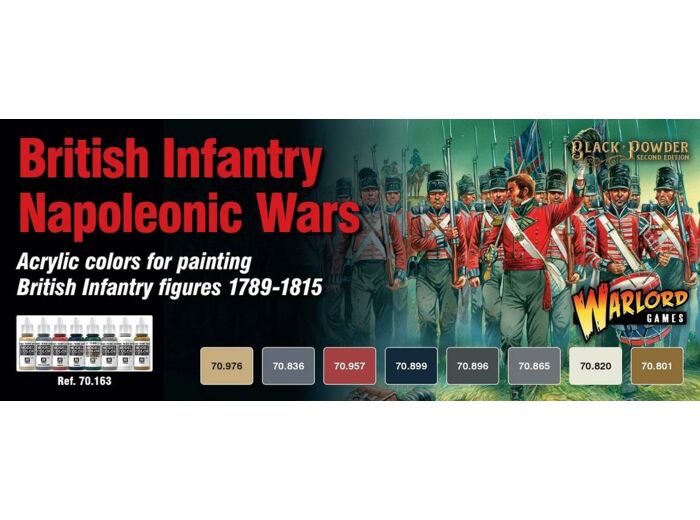 Wargames Set: British Napoleonic paint set (8)