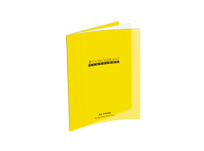 Cahier 24x32 - 96 pages - Séyès - Polypro jaune