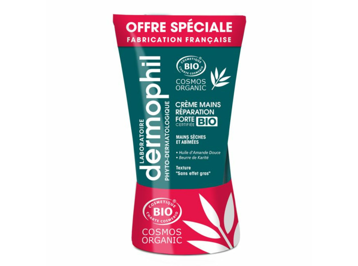 Cremes Mains Bio 2x75ml Les Intenses Reparation Forte Dermophil Indien