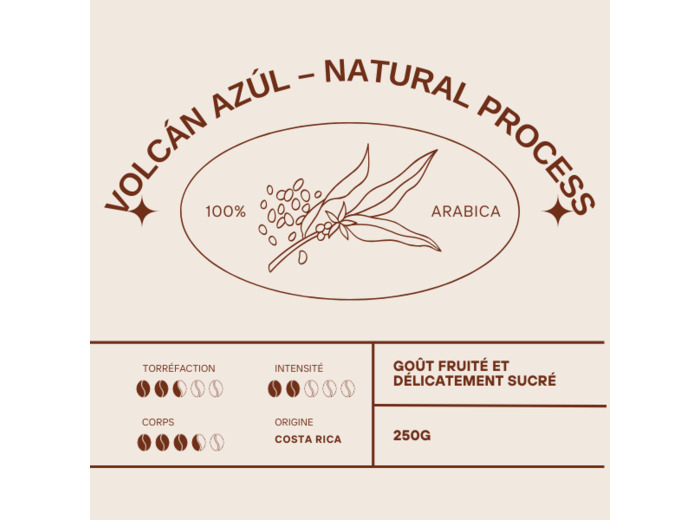 Volcan Azul - Natural Process - Café du Costa Rica