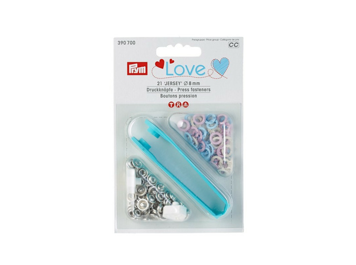 Boutons pression jersey 8 mm Prym Love
