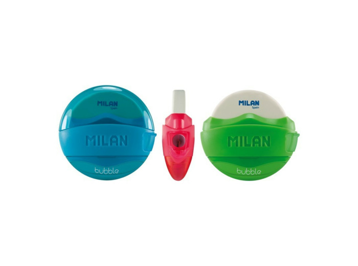 Taille-crayons+gomme "Bubble"