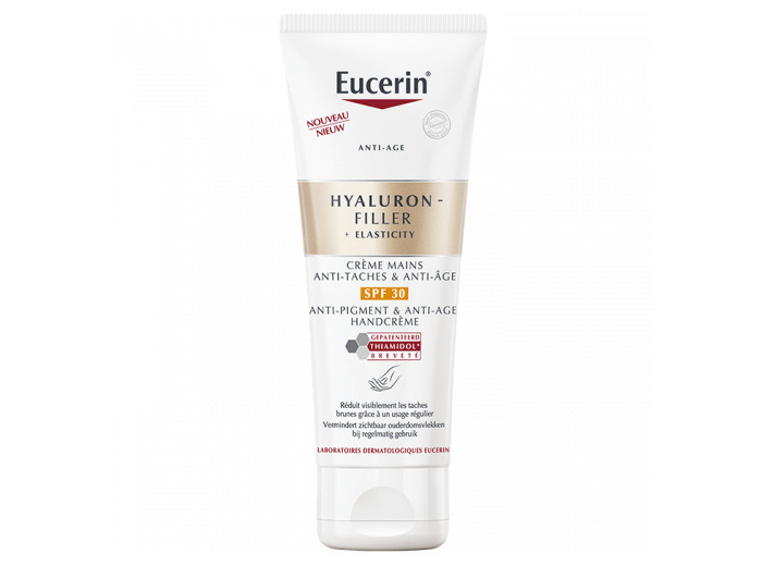 Crème Mains Anti-taches & Anti-âge 75ml Hyaluron-Filler + Elasticity Eucerin