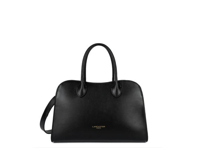Lancaster Donna Hopper Sac Porté Main En Cuir Lisse 531-121 Noir