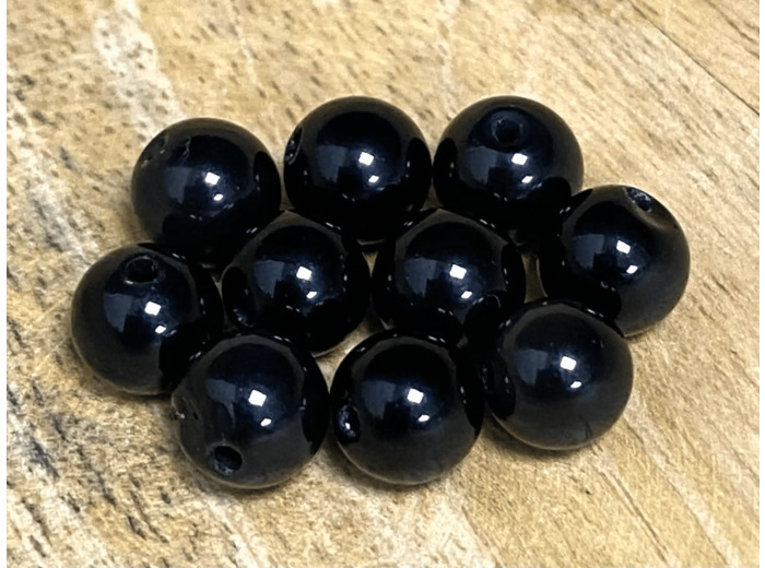 PERLE OBSIDIENNE OEIL CELESTE