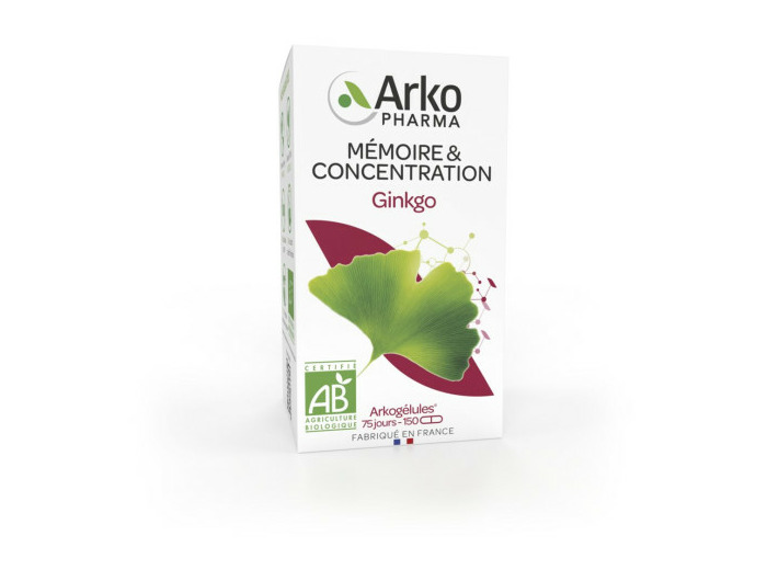 Arkopharma Arkogélules Bio Gingko Gélules x 150 + 45 OFFERTES