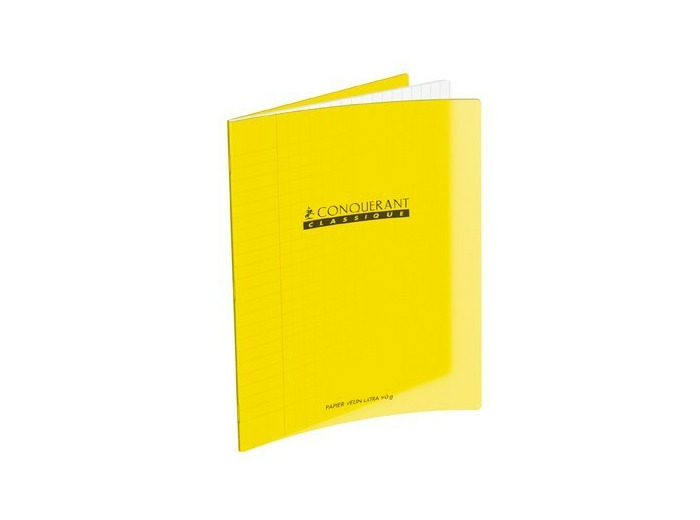 Cahier 21x29.7 - 96 pages - Séyès - Polypro jaune