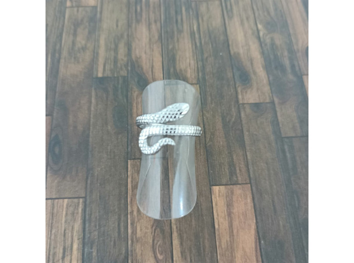 Bagues en acier Inox Argenté Serpent