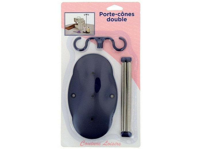 Porte cônes double pour machine à coudre