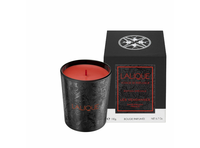 ACCESSOIRES de la marque LALIQUE PARFUMS - LALIQUE Bougie Les Vendanges Saint Emilion France 190g