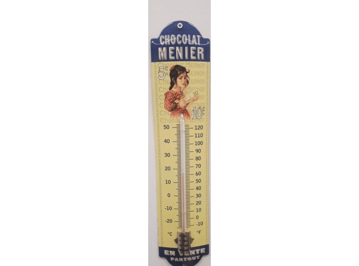 Thermomètre émaillé chocolat Menier