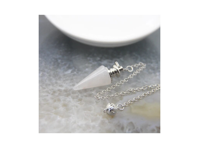 Pendule en quartz rose