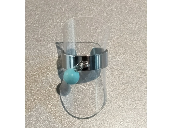 Bague à perle turquoise