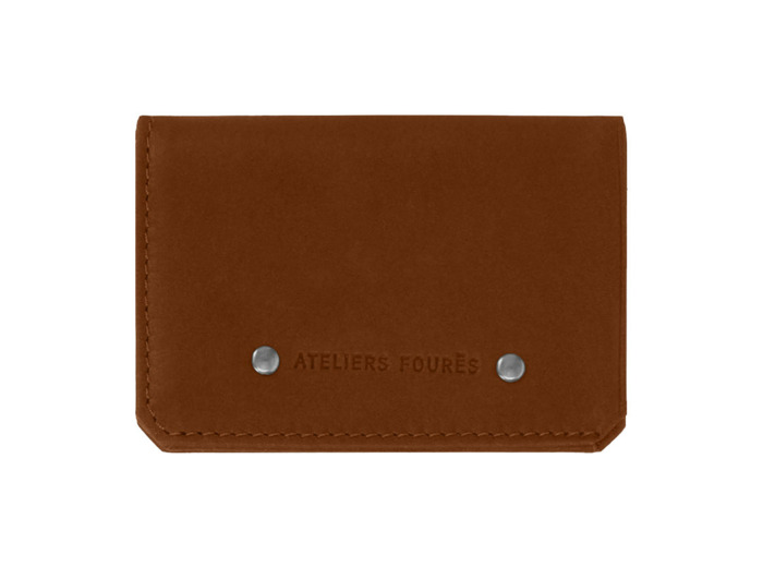 Les Ateliers Fourès Baroudeur Porte Carte Pollux F9135 Fauve