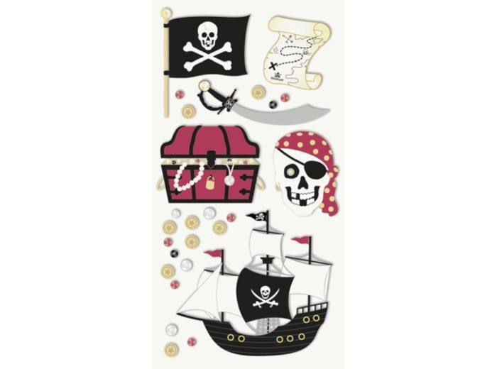 Sticker 3D "Pirates"