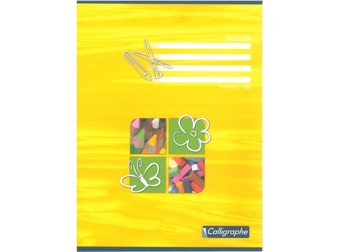 Cahier de dessin 24x32 - 16 pages - Uni
