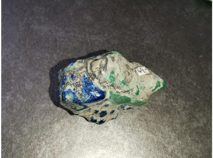 Azurite malachite pierre brute et polie 69g