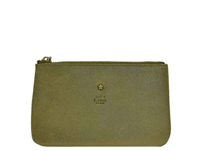 Mila Louise Briny X Glitter GM Grande Pochette Kaki