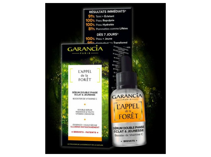 Sérum double phase 30ml L'Appel de la Forêt Eclat & jeunesse Garancia