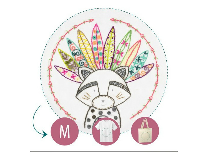 Kit Lulu, chef de tribu - Easy custo - Kit à broder