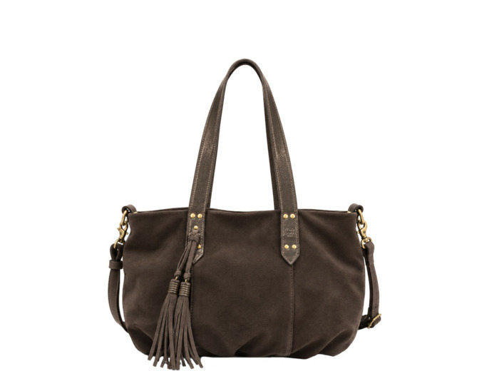 Mila Louise Nicole XS VX Petit Sac Shopping Côté Brillant Gris Dark