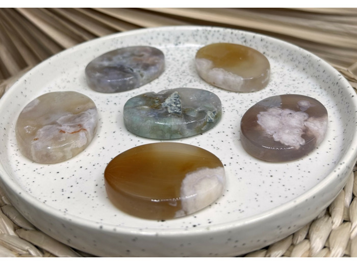 GALET AGATE FLEUR