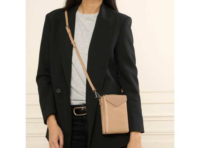 Lancaster Maya Pochette Smartphone Cuir 517-86 Champagne