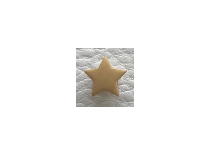 Bouton étoile beige 9 mm